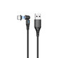 FixPremium - USB-C / USB Cablu Magnetic (1m), negru