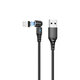 FixPremium - Lightning / USB Cablu Magnetic (1m), negru