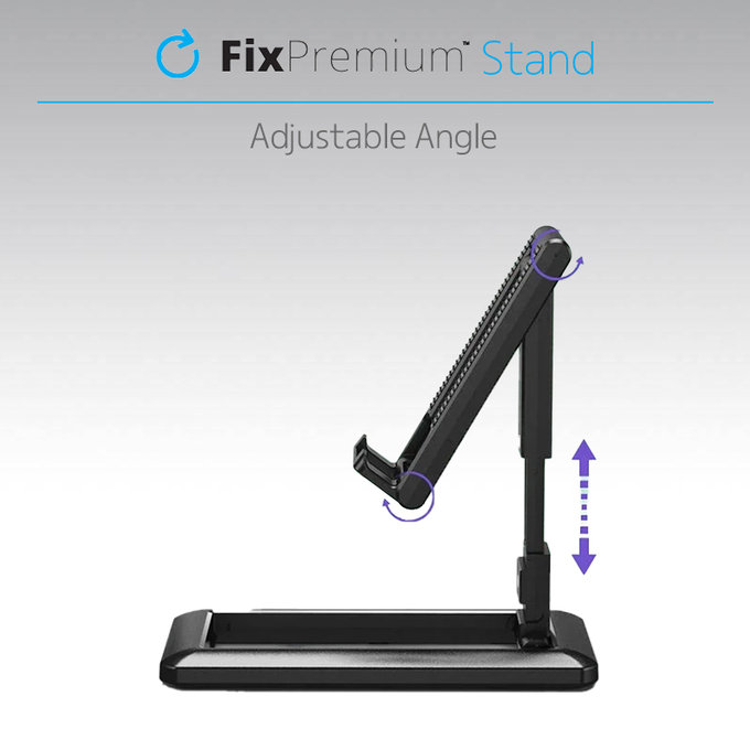 FixPremium - Stand pentru Smartphone/Tablet, negru
