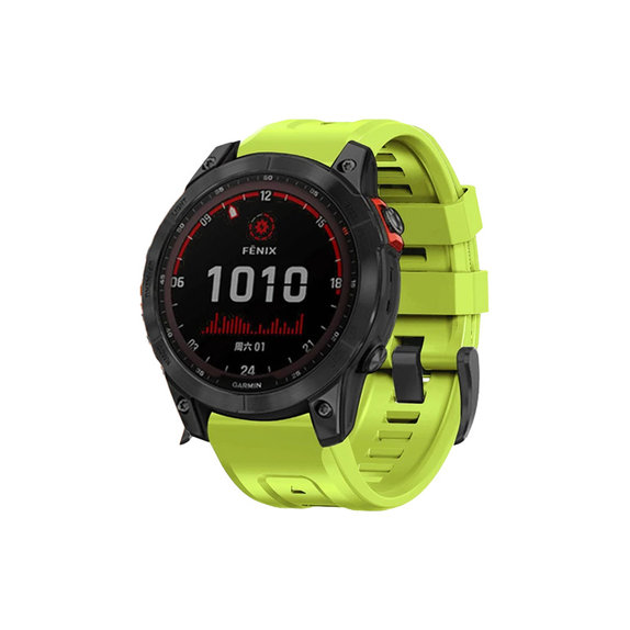 FixPremium - Silicon Curea pentru Garmin (QuickFit 22mm), verde