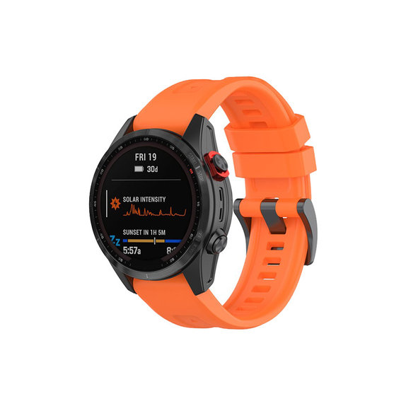 FixPremium - Silicon Curea pentru Garmin (QuickFit 26mm), portocale
