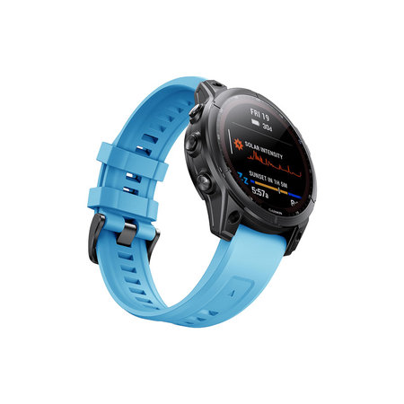 FixPremium - Silicon Curea pentru Garmin (QuickFit 22mm), albastru