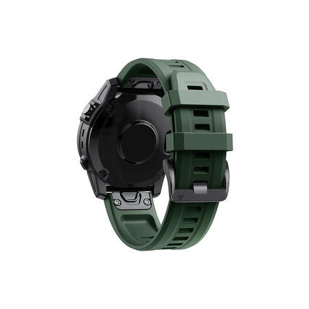 FixPremium - Silicon Curea pentru Garmin (QuickFit 26mm), verde inchis