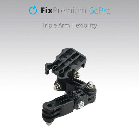 FixPremium - Cu trei bra?e Titularul pentru GoPro, negru