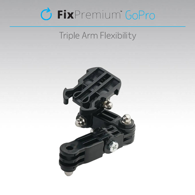 FixPremium - Cu trei bra?e Titularul pentru GoPro, negru