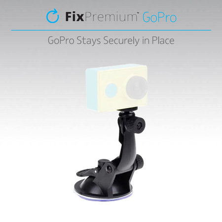 FixPremium - Titularul pentru GoPro cu ventuză, negru