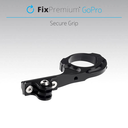 FixPremium - Titularul pe o bicicletă/motocicletă pentru GoPro, negru
