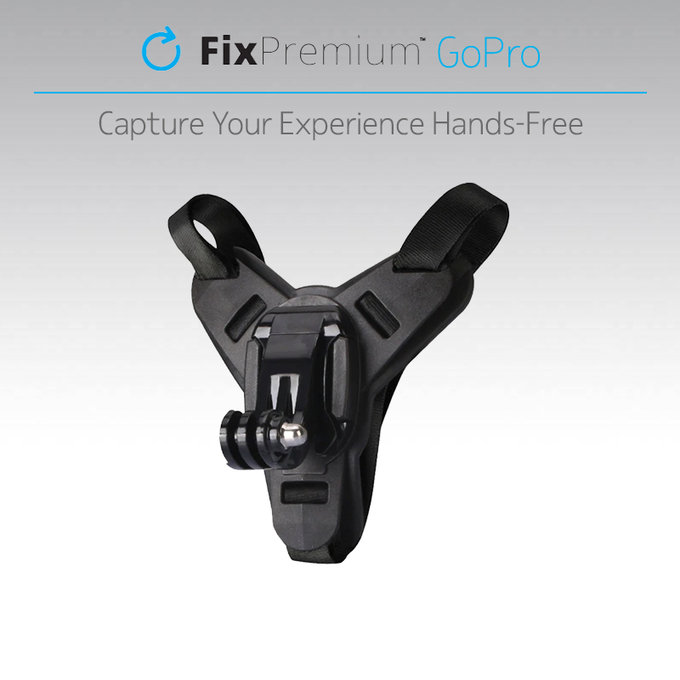 FixPremium - Titularul pe Helm pentru GoPro, negru