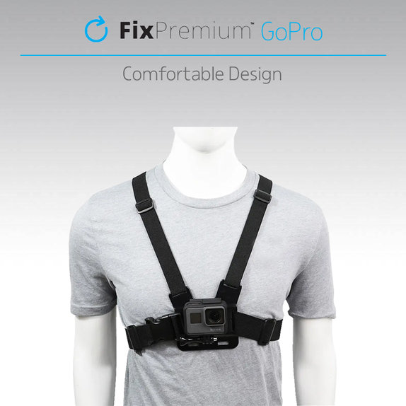 FixPremium - Titularul pe corp pentru GoPro, negru