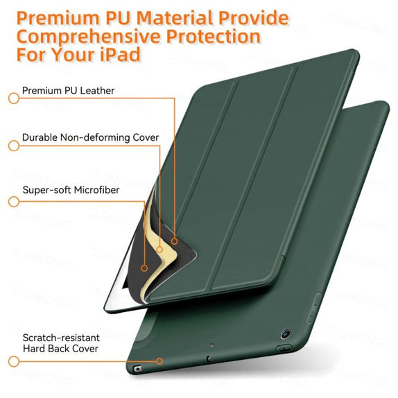 FixPremium - Închidere Silicon Caz pentru iPad Air (4th, 5th Gen), verde