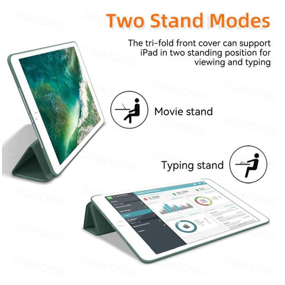 FixPremium - Închidere Silicon Caz pentru iPad Pro 12.9" (4th, 5th Gen), verde