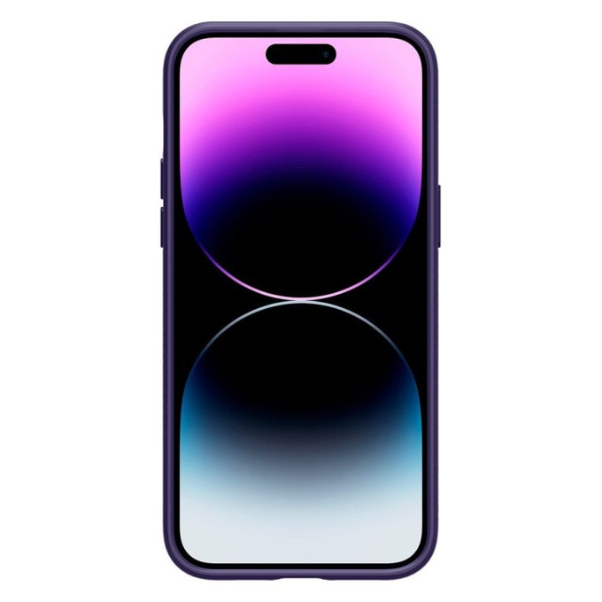 Spigen - Caz Liquid Air pentru iPhone 14 Pro, Deep Purple