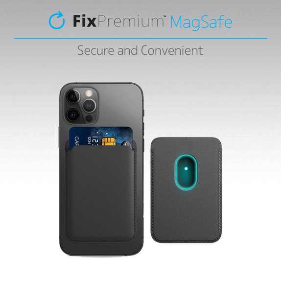 FixPremium - MagSafe Portofel, negru