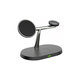 FixPremium - MagSafe Stand 3v1 pentru iPhone, Apple Watch & AirPods, negru