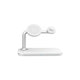 FixPremium - MagSafe Stand 3v1 pentru iPhone, Apple Watch & AirPods, alb