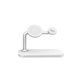 FixPremium - MagSafe Stand 3v1 pentru iPhone, Apple Watch & AirPods, alb