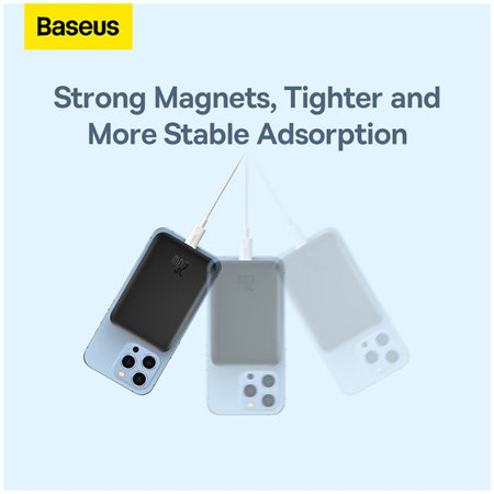 Baseus - MagSafe PowerBank 6000 mAh, albastru