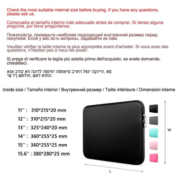 FixPremium - Caz pentru Notebook 15,6", negru