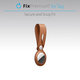 FixPremium - Piele Breloc pentru AirTag, maro