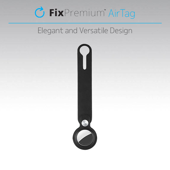 FixPremium - Piele Breloc pentru AirTag, albastru