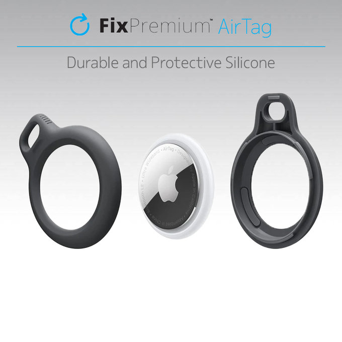 FixPremium - Caz cu String pentru AirTag, gri
