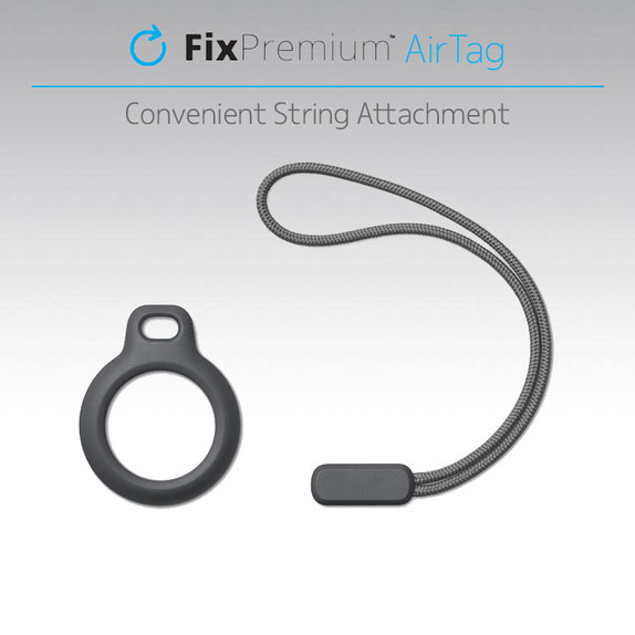 FixPremium - Caz cu String pentru AirTag, gri