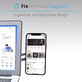 FixPremium - MagSafe Titularul pentru iPhone pentru Notebook, argint