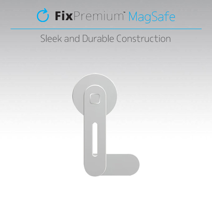 FixPremium - MagSafe Titularul pentru iPhone pentru Notebook, argint