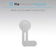 FixPremium - MagSafe Titularul pentru iPhone pentru Notebook, negru