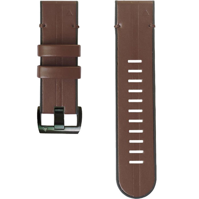 FixPremium - Piele Curea pentru Garmin (QuickFit 22mm), maro