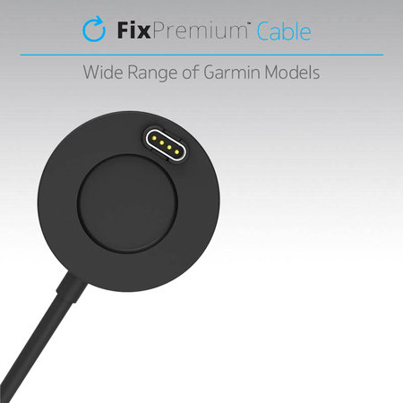 FixPremium - Stație de încărcare pentru Garmin Un ceas, negru