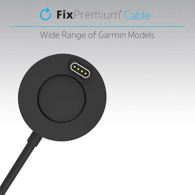 FixPremium - Stație de încărcare pentru Garmin Un ceas, negru