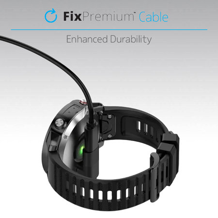 FixPremium - Reducere USB-C pentru Garmin Konektor pentru Un ceas, negru