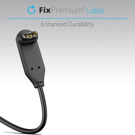 FixPremium - 90° Cablu pentru Garmin Un ceas, negru
