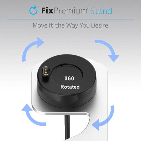 FixPremium - Stand Încărcare pentru Garmin Un ceas, argint