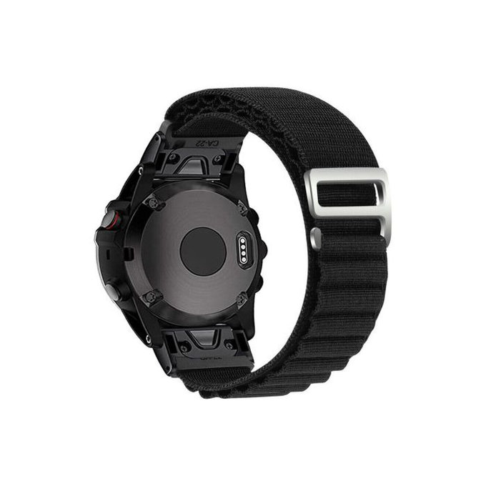 FixPremium - Curea Alpine Loop pentru Garmin (QuickFit 26mm), negru