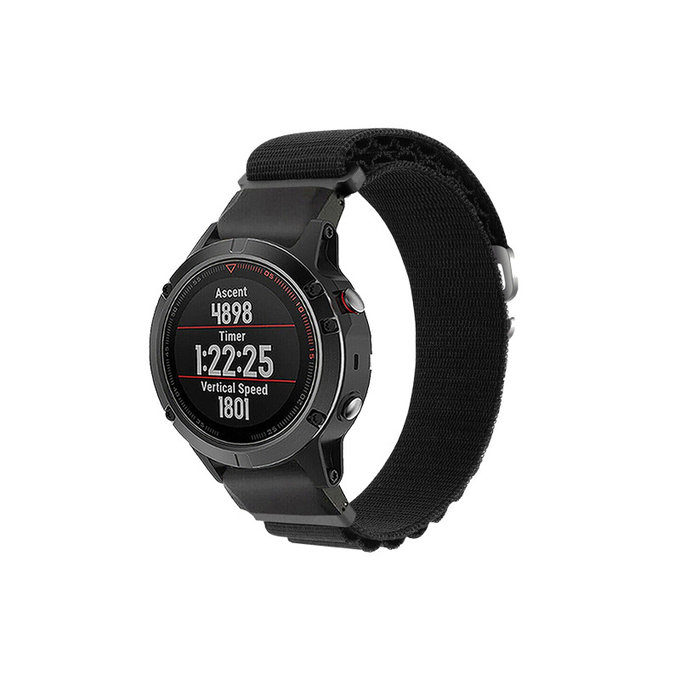 FixPremium - Curea Alpine Loop pentru Garmin (QuickFit 26mm), negru
