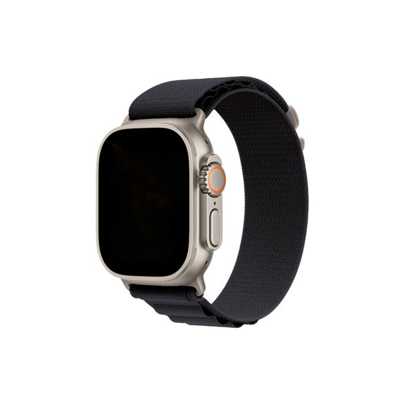 FixPremium - Curea Alpine Loop pentru Apple Watch (42, 44, 45 & 49mm), negru