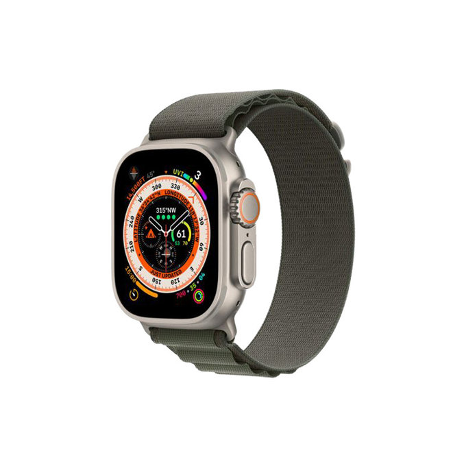 FixPremium - Curea Alpine Loop pentru Apple Watch (42, 44, 45 & 49mm), verde
