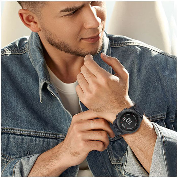 FixPremium - Nylon Curea pentru Garmin (26mm), negru