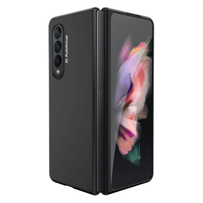 FixPremium - Silicon Caz pentru Samsung Galaxy Z Fold 3, negru