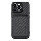 FixPremium - Caz Carbon cu MagSafe Wallet pentru iPhone 13 Pro Max, negru