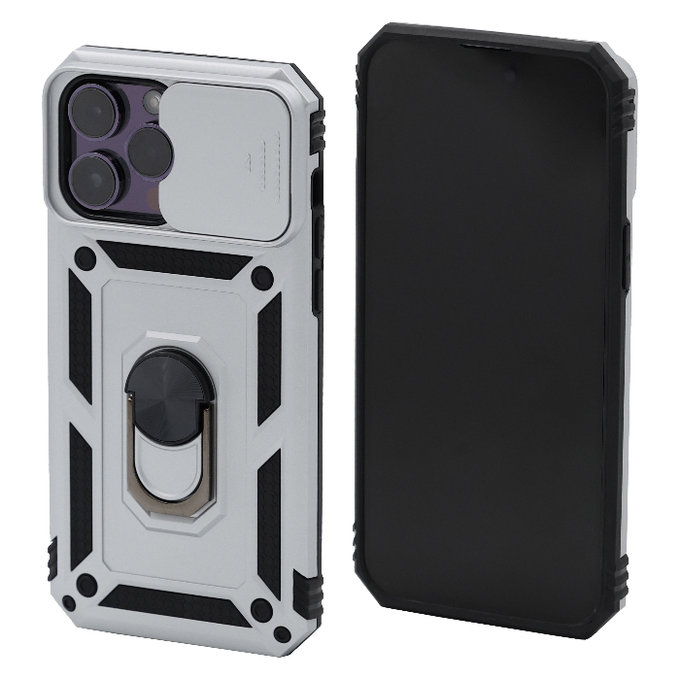 FixPremium - Caz CamShield pentru iPhone 13 Pro Max, alb