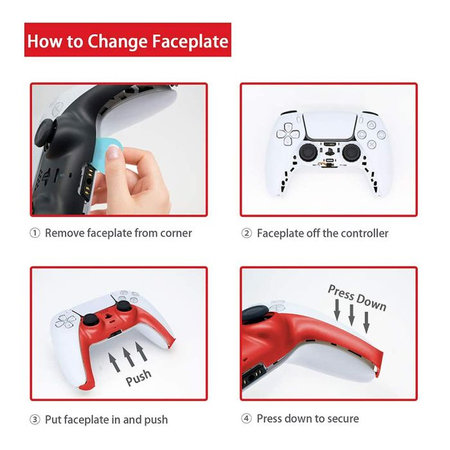 FixPremium - Capacul decorativ pentru PS5 DualSense, roz