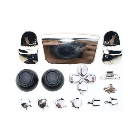 FixPremium - Luxury Elemente decorative pentru PS5 DualSense, argint