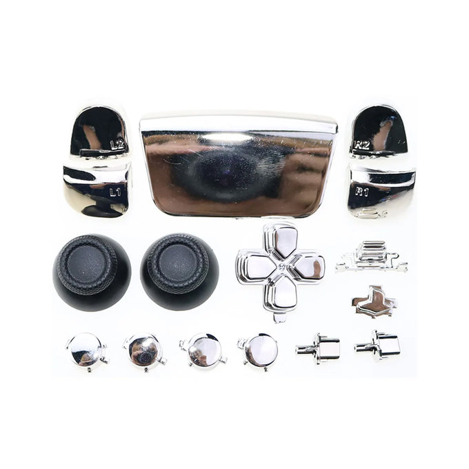 FixPremium - Luxury Elemente decorative pentru PS5 DualSense, argint