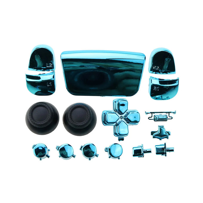 FixPremium - Luxury Elemente decorative pentru PS5 DualSense, albastru