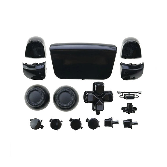 FixPremium - Luxury Elemente decorative pentru PS5 DualSense, negru