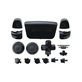 FixPremium - Luxury Elemente decorative pentru PS5 DualSense, negru