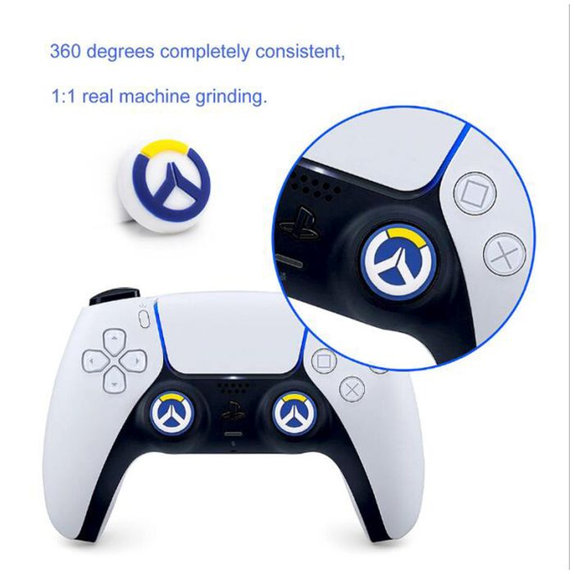 FixPremium - PS4/PS5 Skull Controller Grip Caps - set de 2 buc